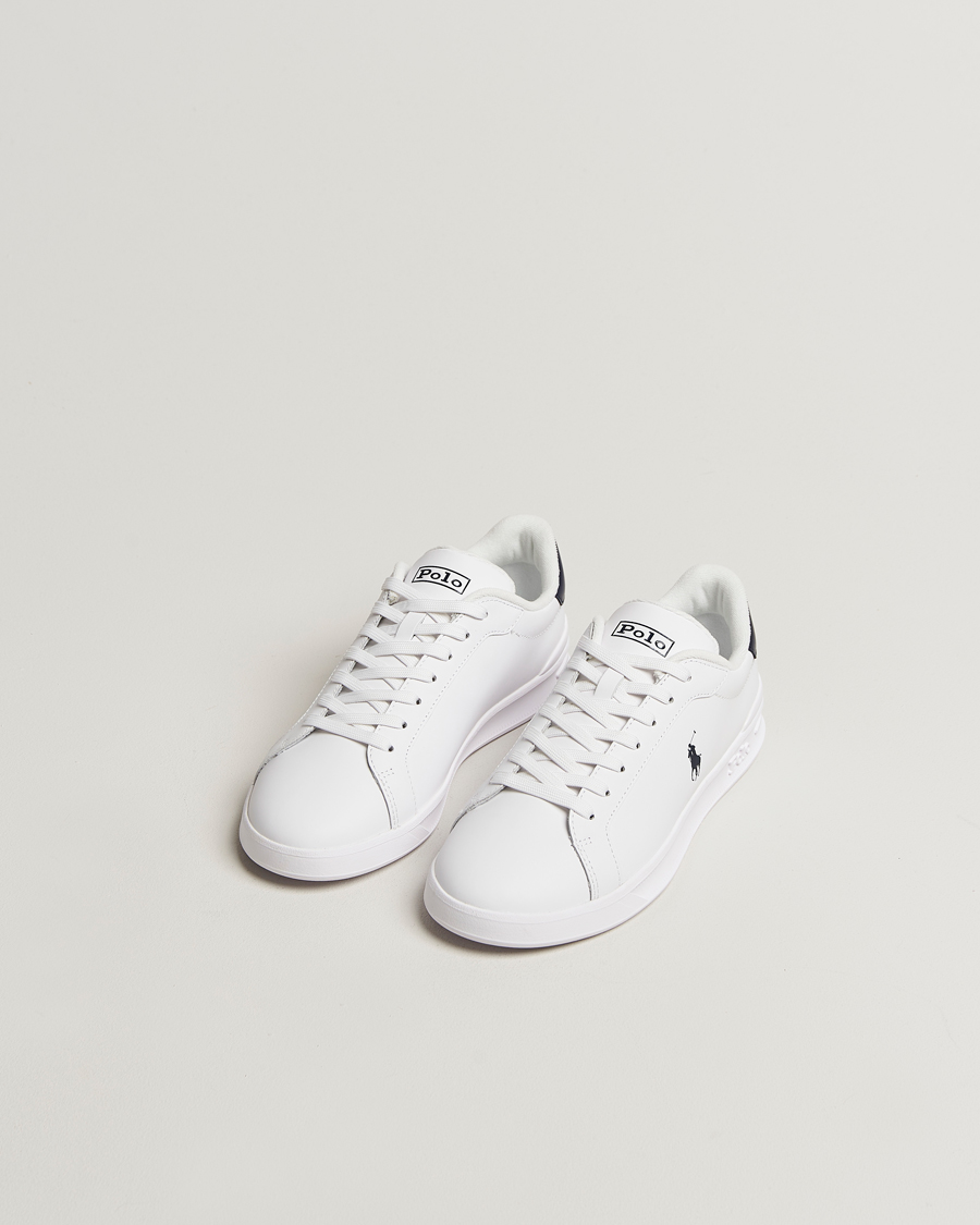 Hombres | Zapatillas | Polo Ralph Lauren | Heritage Court Sneakers White/Newport Navy