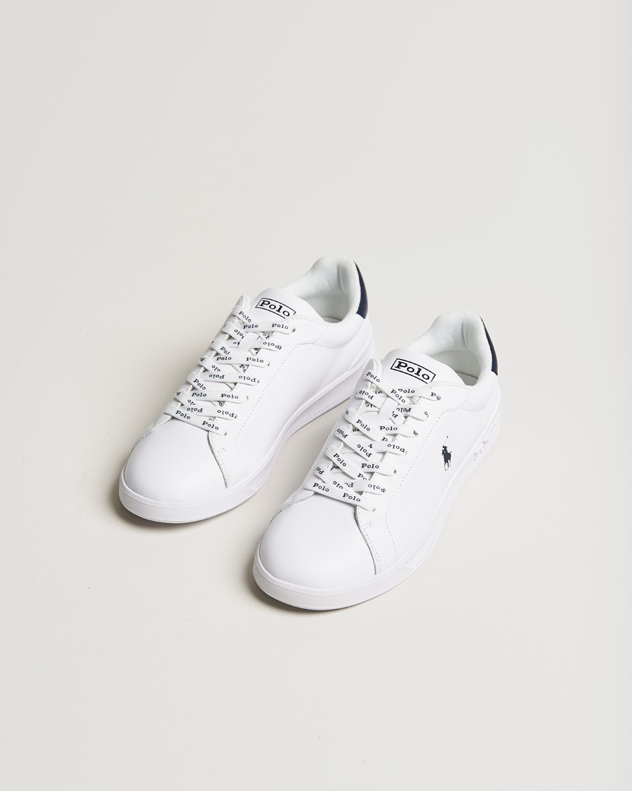 Hombres | Zapatillas blancas | Polo Ralph Lauren | Heritage Court Sneaker White/Newport Navy