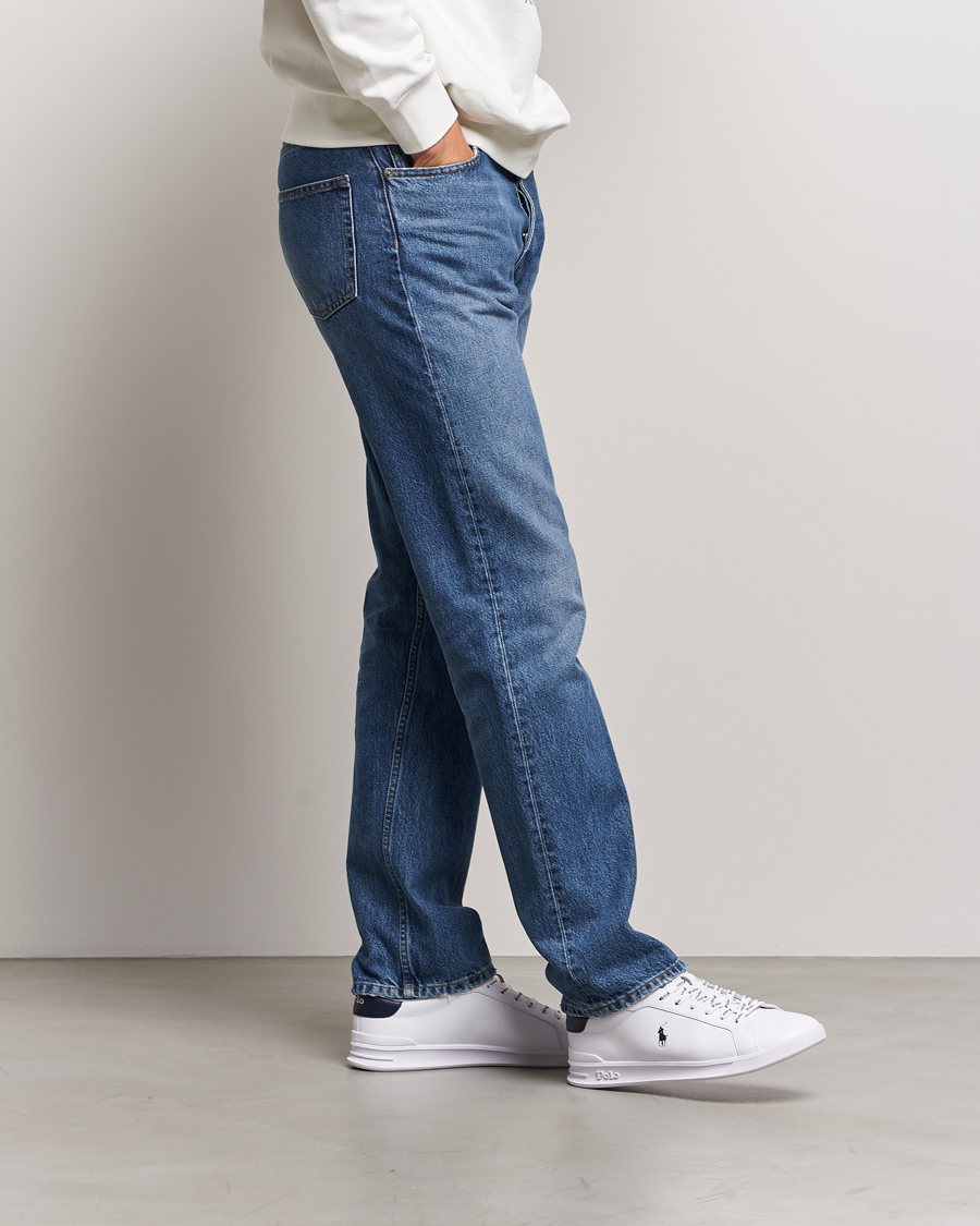 Hombres | Zapatillas | Polo Ralph Lauren | Heritage Court Sneakers White/Newport Navy