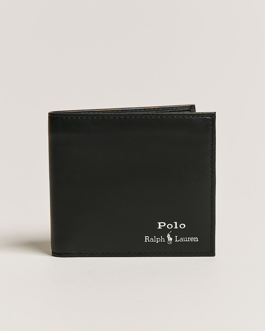 Hombres | Polo Ralph Lauren Smooth Leather Wallet Black | Polo Ralph Lauren | Smooth Leather Wallet Black