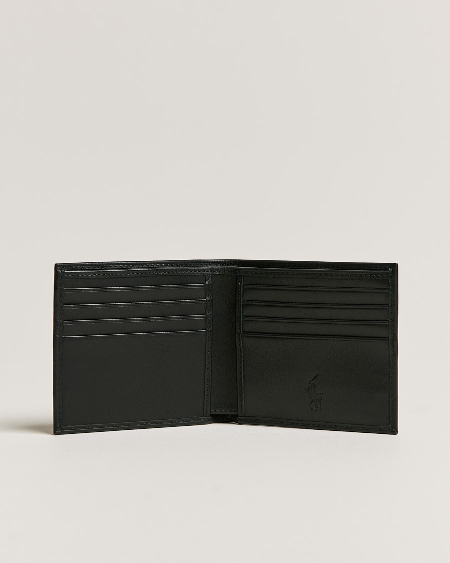 Hombres | Polo Ralph Lauren Smooth Leather Wallet Black | Polo Ralph Lauren | Smooth Leather Wallet Black