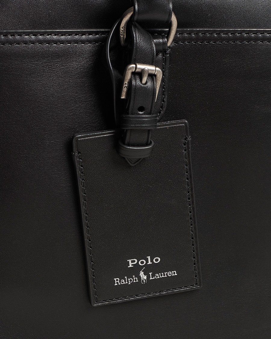 Hombres | Polo Ralph Lauren Leather Briefcase Black | Polo Ralph Lauren | Leather Briefcase Black