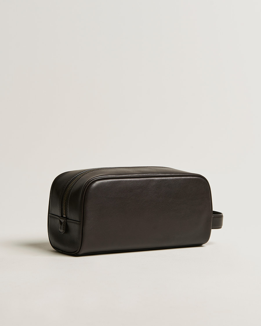 Hombres | Polo Ralph Lauren Leather Washbag Brown | Polo Ralph Lauren | Leather Washbag Brown
