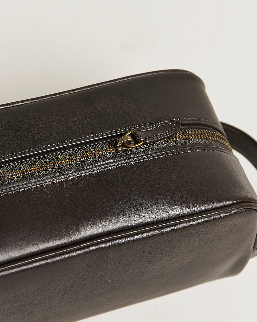 Hombres | Polo Ralph Lauren Leather Washbag Brown | Polo Ralph Lauren | Leather Washbag Brown