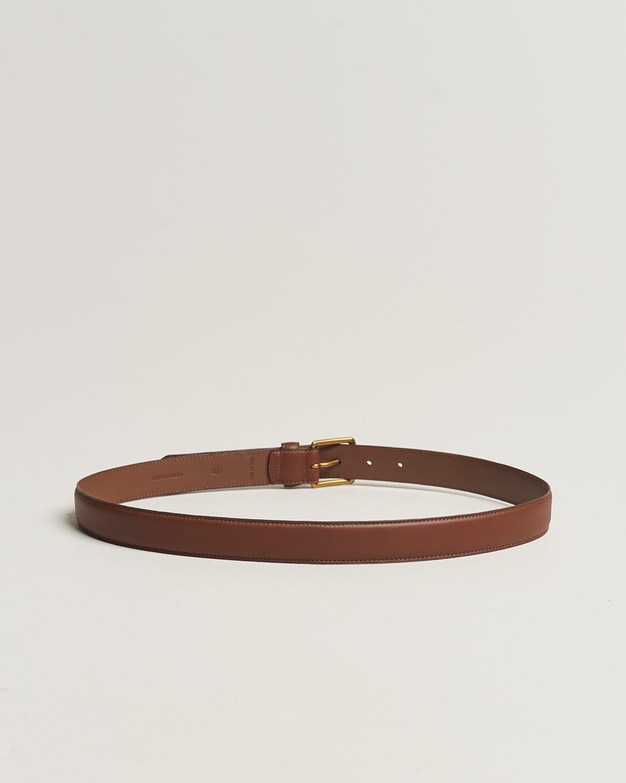 Hombres |  | Polo Ralph Lauren | Leather Belt Brown