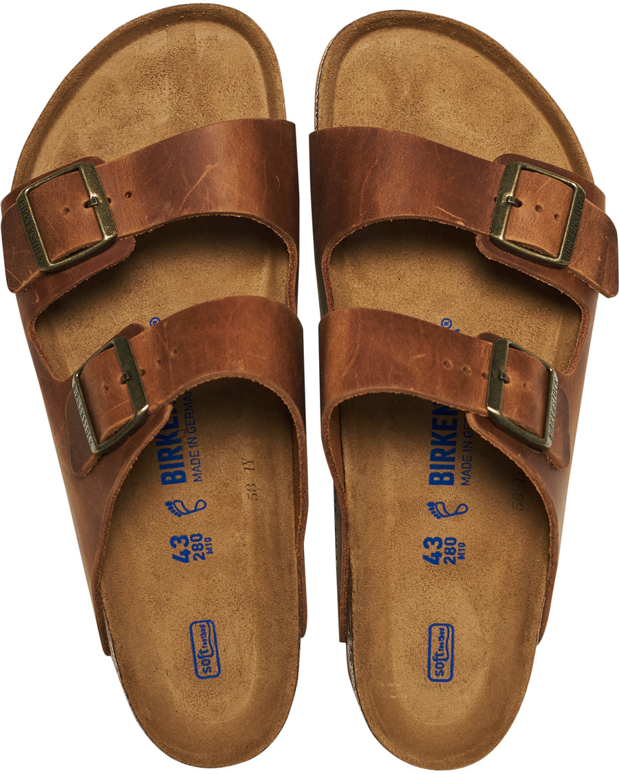 Hombres | BIRKENSTOCK Arizona Soft Footbed Cognac Oiled Leather | BIRKENSTOCK | Arizona Soft Footbed Cognac Oiled Leather