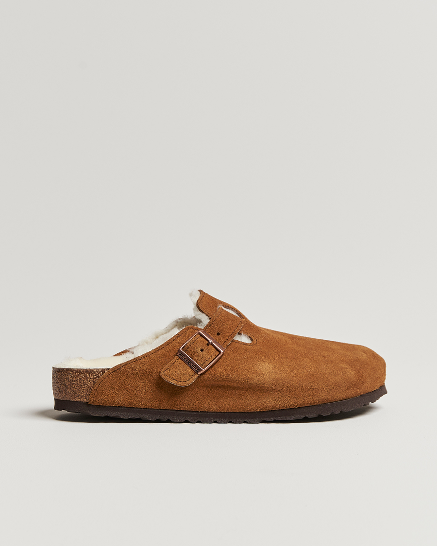 Hombres | BIRKENSTOCK Boston Shearling Mink Suede | BIRKENSTOCK | Boston Shearling Mink Suede