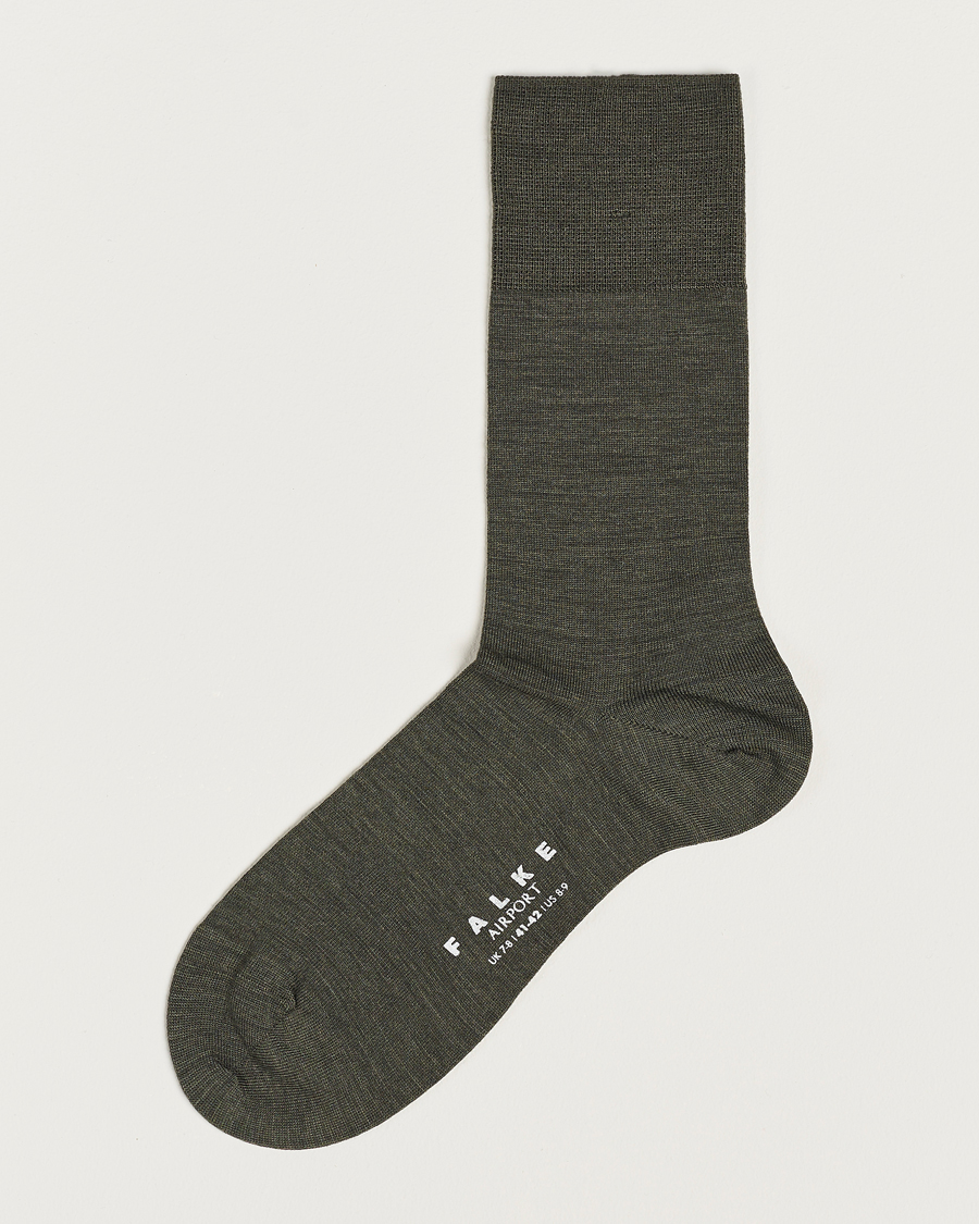 Hombres | Ropa interior y calcetines | Falke | Airport Socks Green Melange