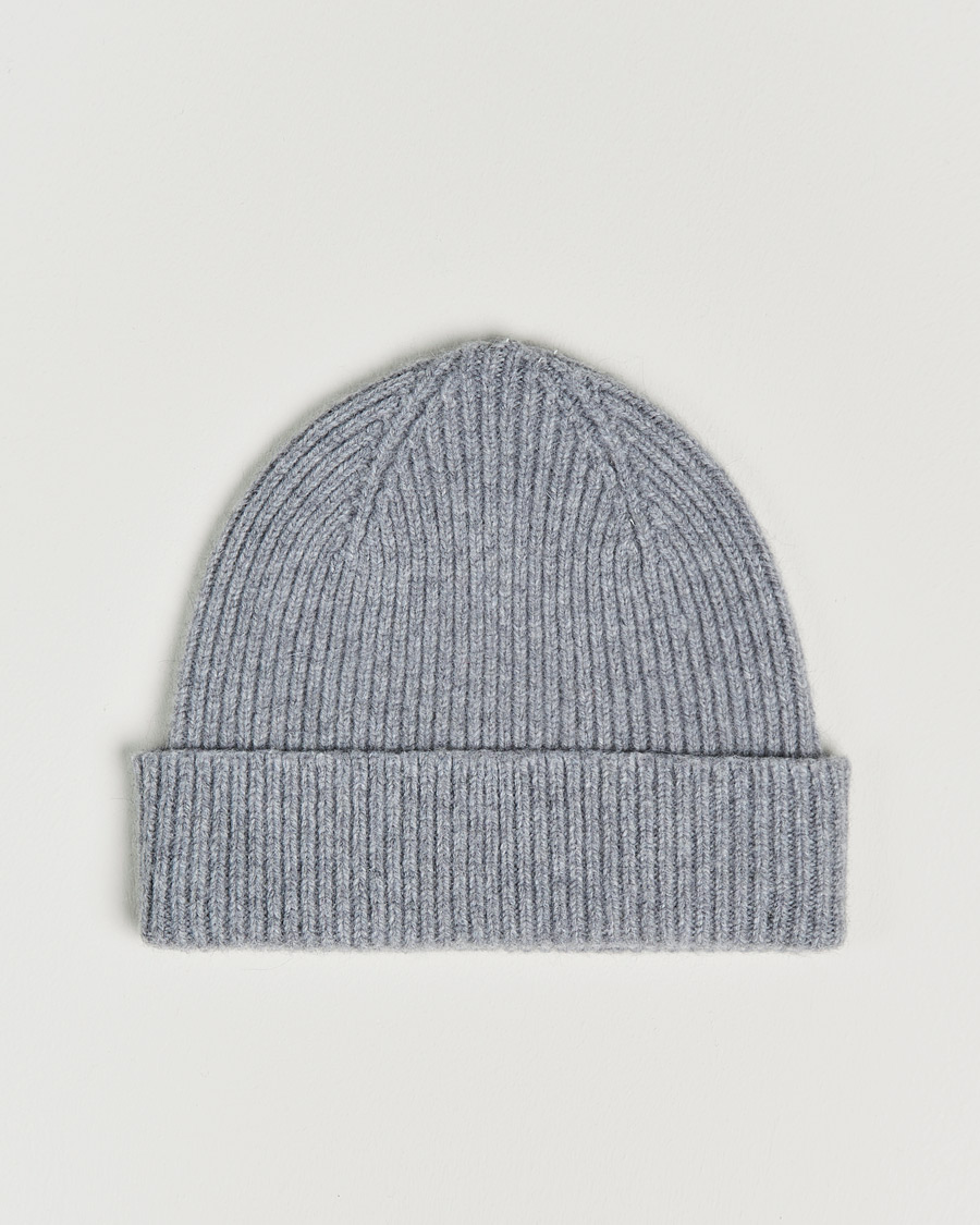 Hombres | Gorros | Le Bonnet | Lambswool/Caregora Beanie Smoke