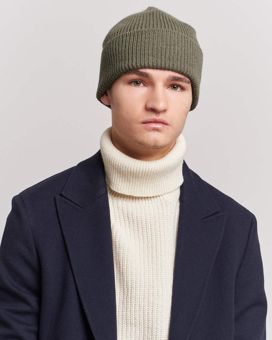 Hombres | Gorros | Le Bonnet | Lambswool/Caregora Beanie Croco
