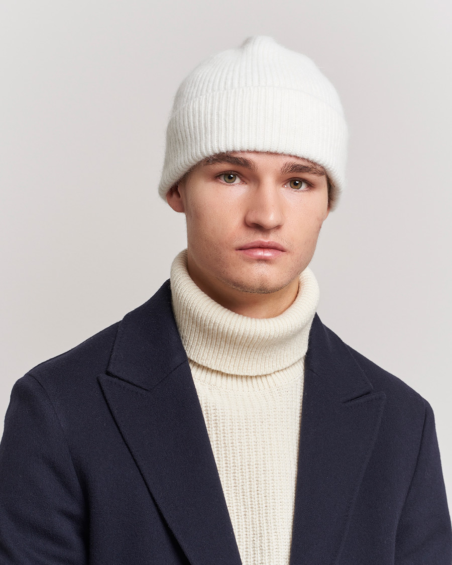 Hombres | Gorros | Le Bonnet | Lambswool/Caregora Beanie Snow