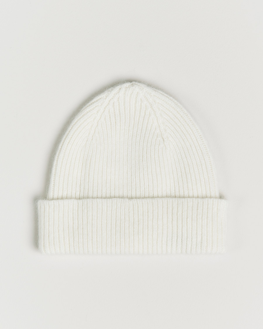 Hombres | Le Bonnet Lambswool/Caregora Beanie Snow | Le Bonnet | Lambswool/Caregora Beanie Snow