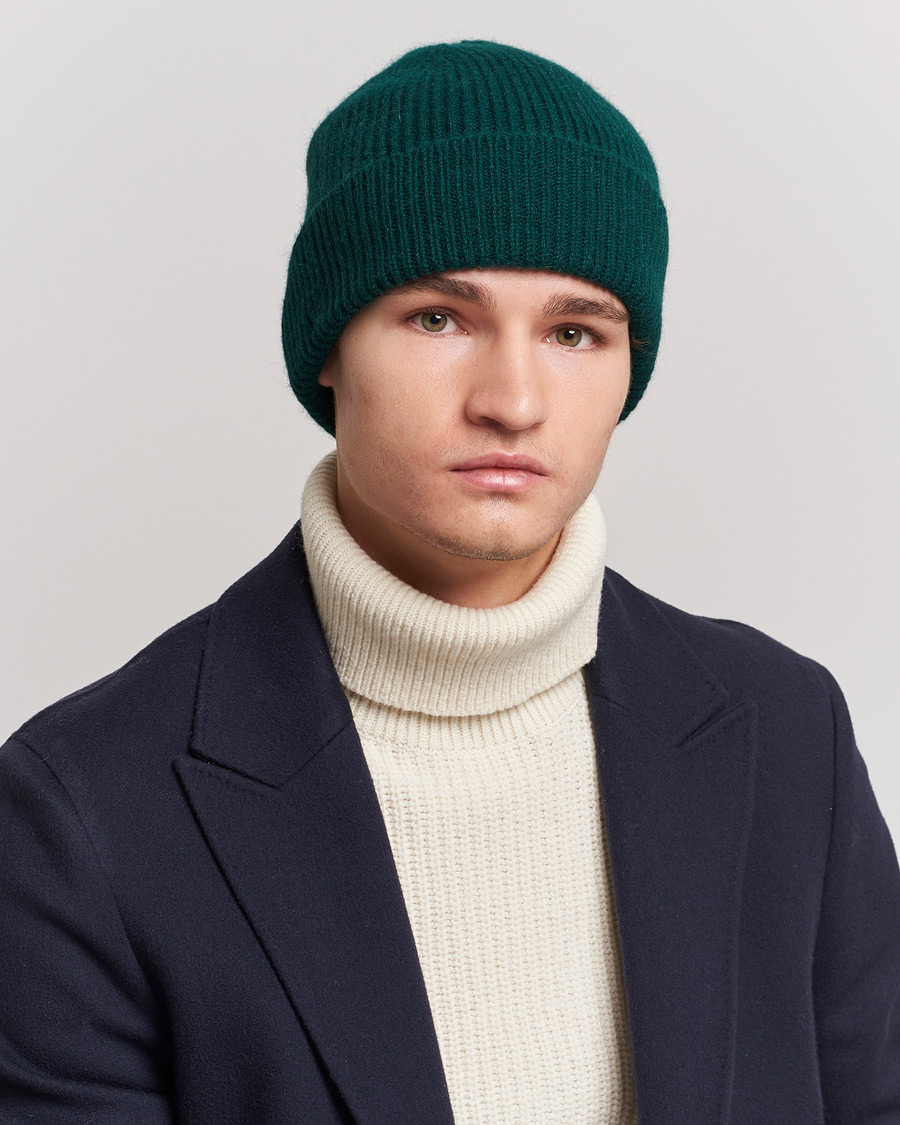 Hombres | Gorros | Le Bonnet | Lambswool/Caregora Beanie Moss