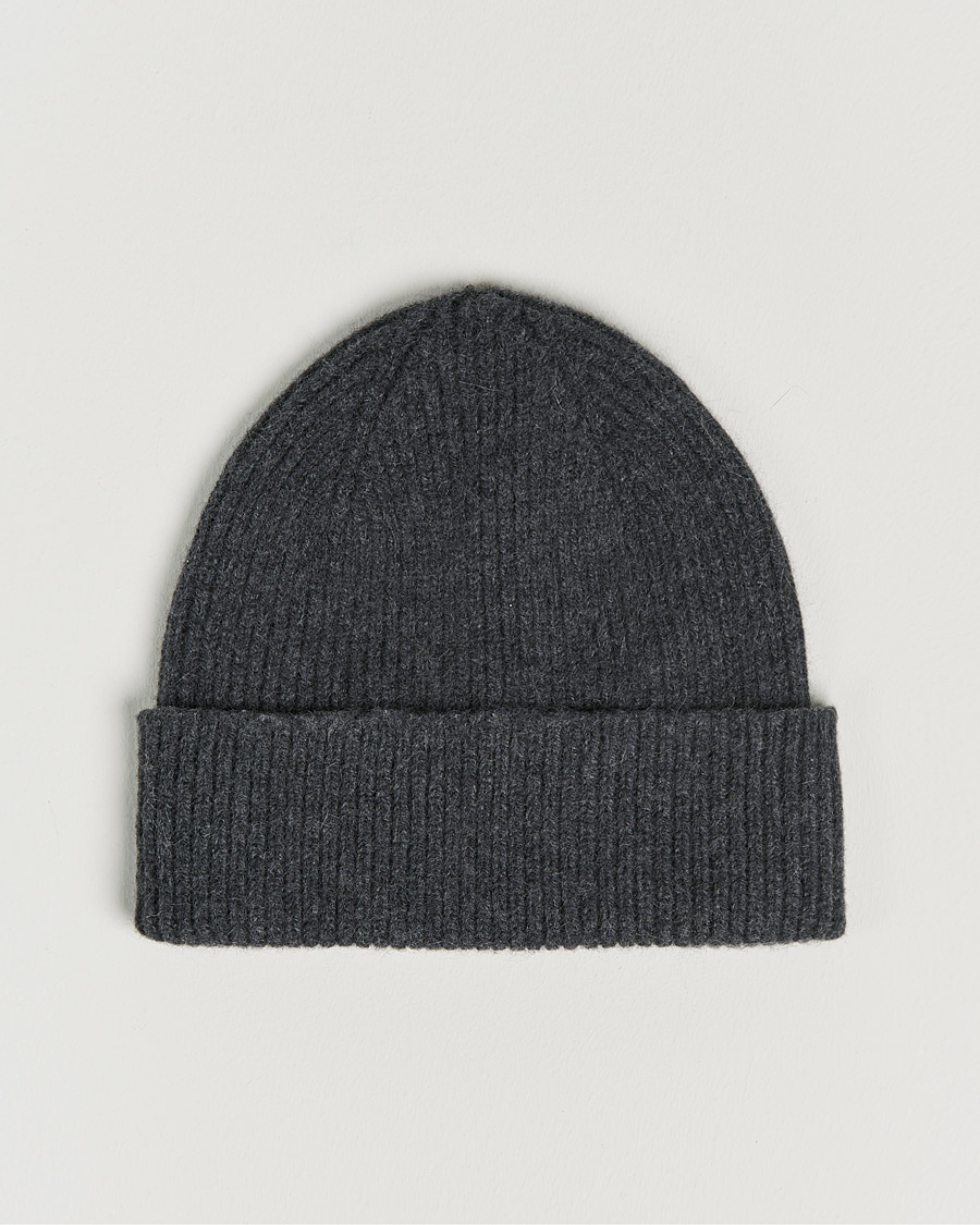 Hombres | Gorros | Le Bonnet | Lambswool/Caregora Beanie Graphite