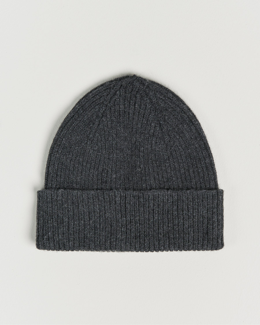 Hombres | Gorros | Le Bonnet | Lambswool/Caregora Beanie Graphite