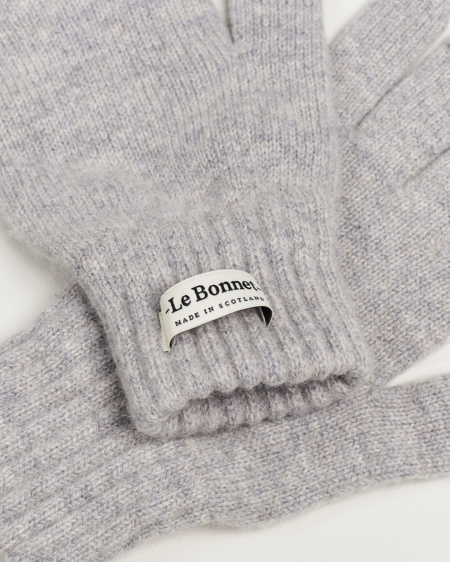 Hombres |  | Le Bonnet | Merino Wool Gloves Smoke