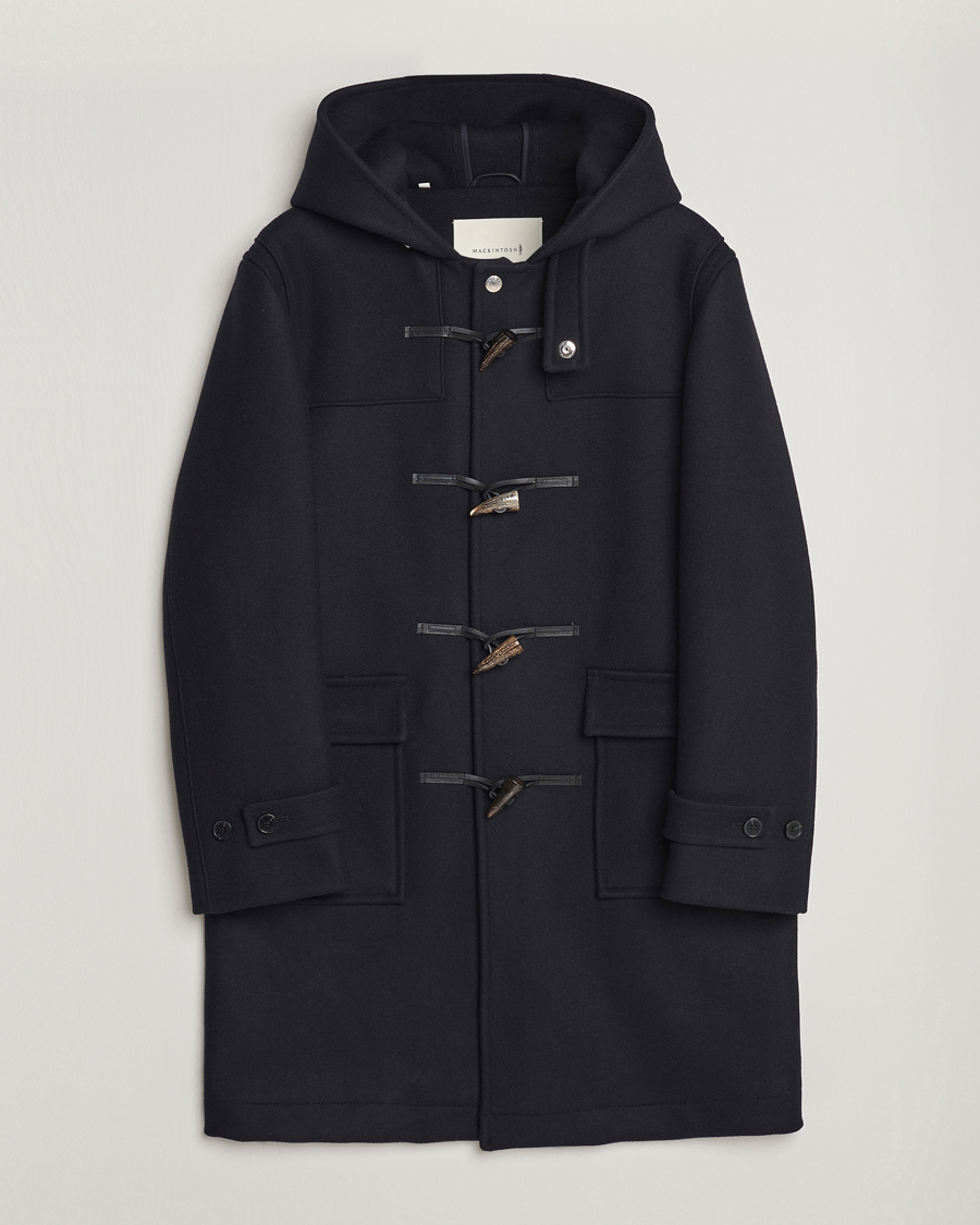 Hombres | Abrigos y chaquetas | Mackintosh | Weir Wool Hooded Duffle Navy