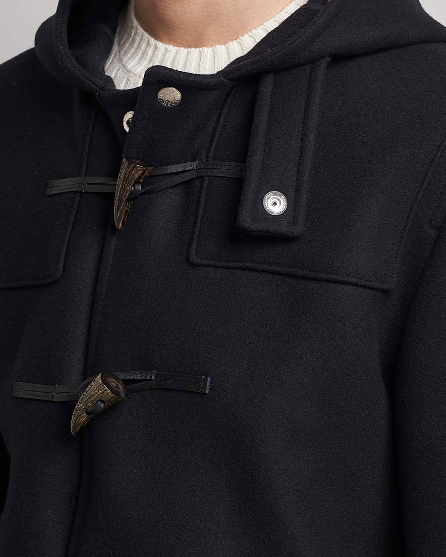 Hombres | Abrigos y chaquetas | Mackintosh | Weir Wool Hooded Duffle Navy