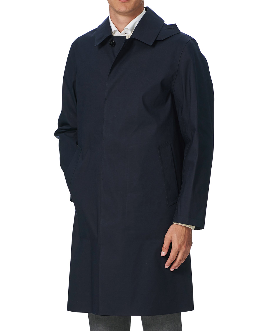 Hombres | Abrigos y chaquetas | Mackintosh | Oxford Bonded Cotton Coat Navy