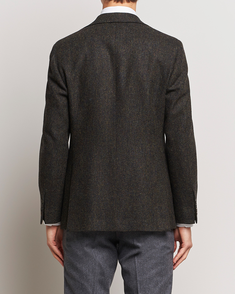 Hombres | Blazers | Walker Slater | Edward Wool Donegal Blazer Dark Brown