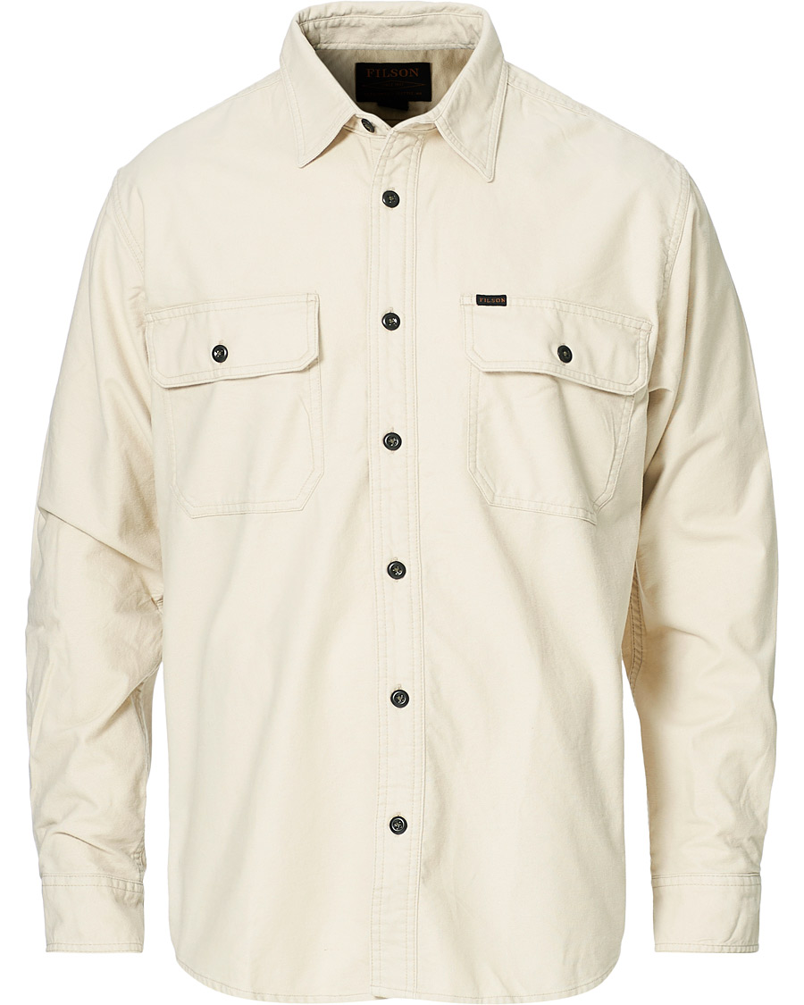 Hombres | Camisas | Filson | Field Flannel Shirt Off White