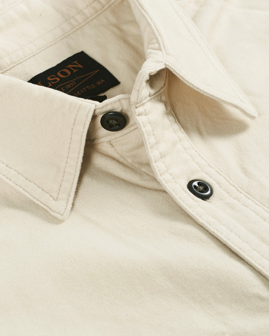 Hombres | Camisas | Filson | Field Flannel Shirt Off White