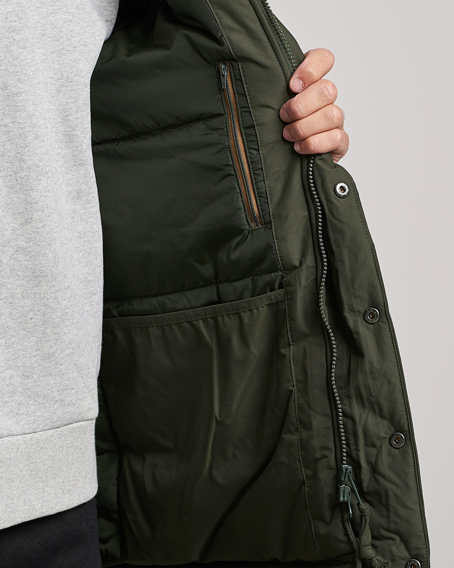 Hombres | Abrigos y chaquetas | Fred Perry | Padded Zip Through Parka Hunting Green