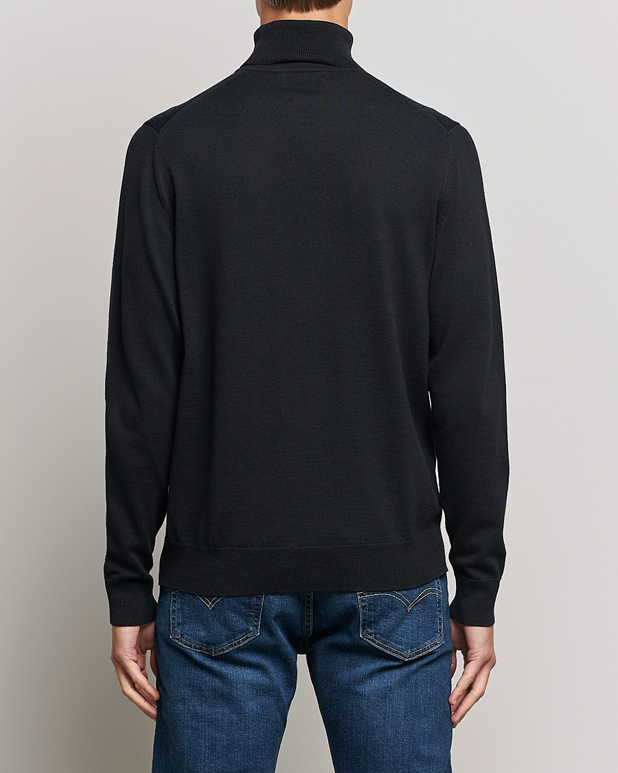 Hombres | Jerséis y prendas de punto | Fred Perry | Roll Neck Jumper Black