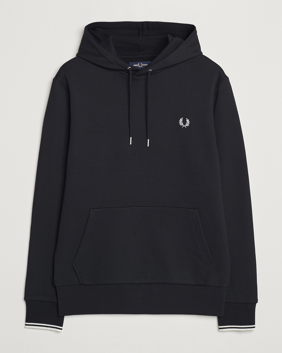 Hombres | Jerséis y prendas de punto | Fred Perry | Tipped Hoodie Black