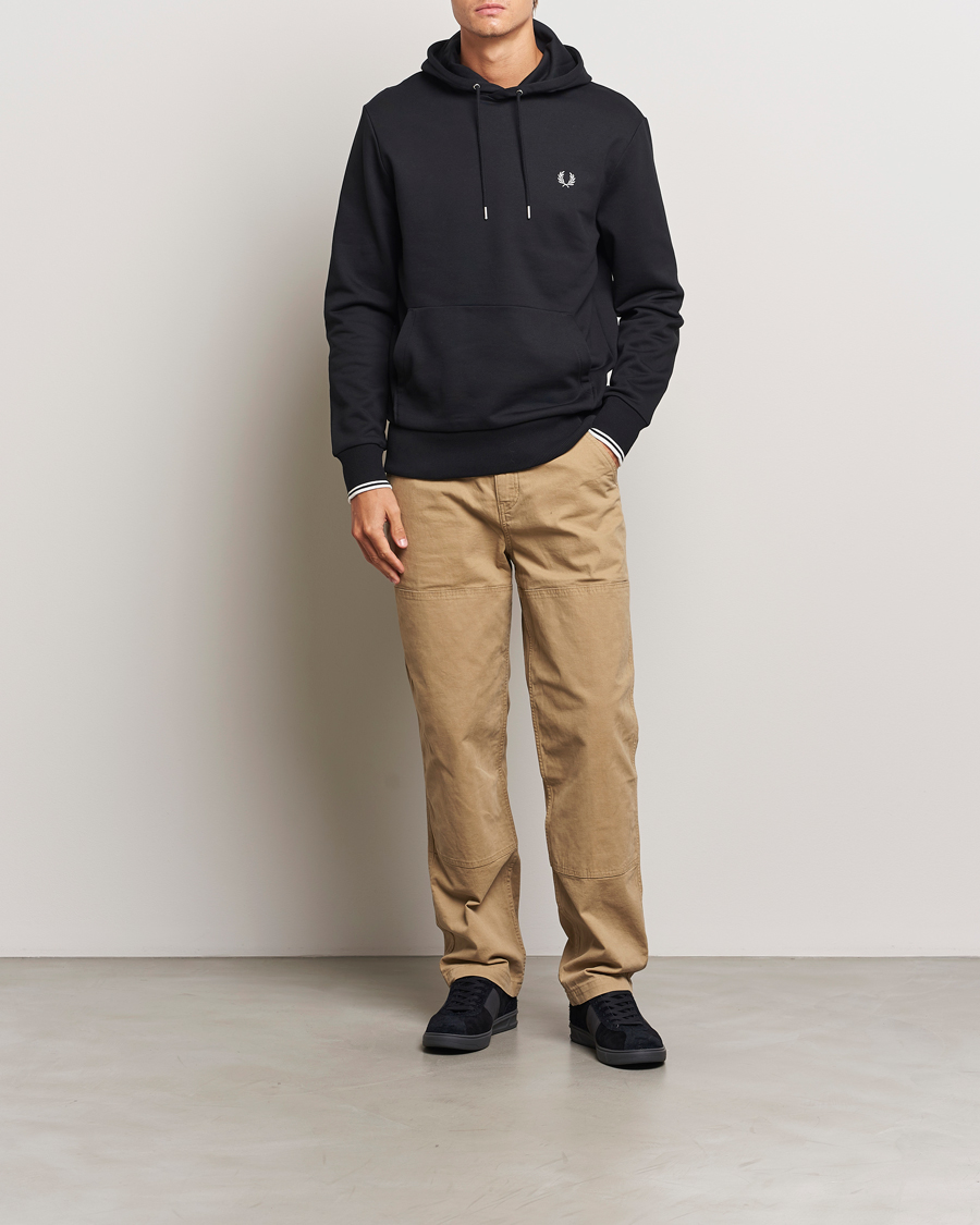 Hombres | Jerséis y prendas de punto | Fred Perry | Tipped Hoodie Black