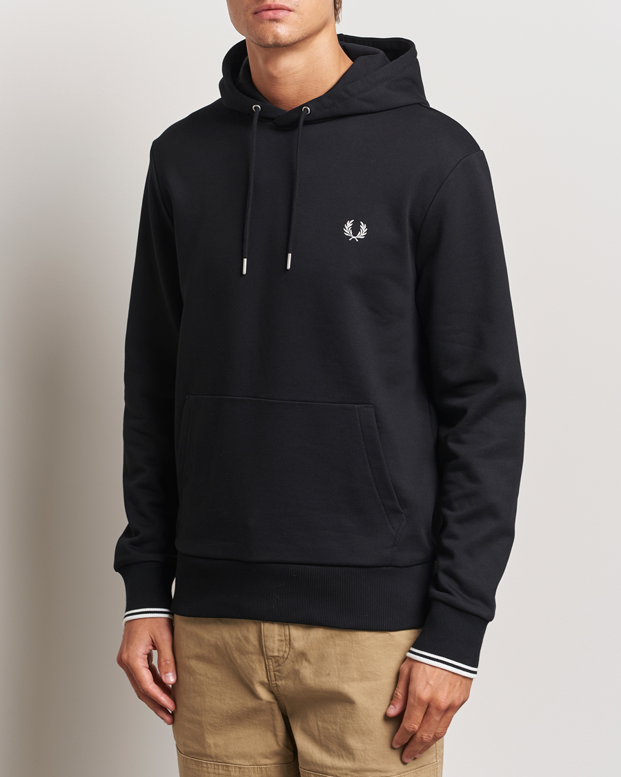 Hombres | Jerséis y prendas de punto | Fred Perry | Tipped Hoodie Black