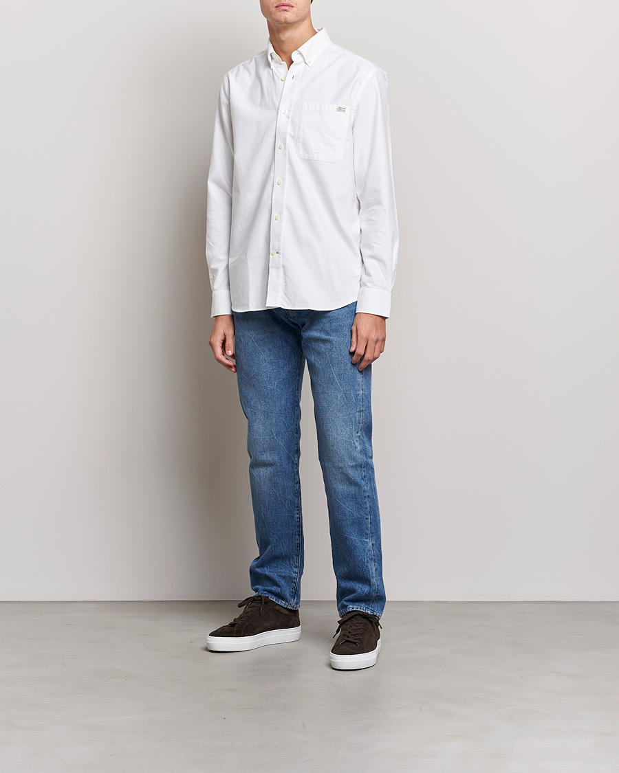 Hombres | Camisas | Morris | Original Brushed Oxford Shirt White