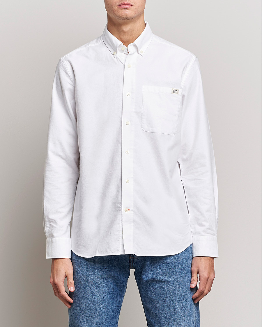 Hombres | Camisas | Morris | Original Brushed Oxford Shirt White