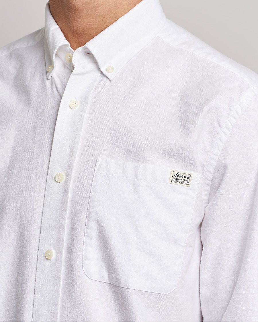 Hombres | Camisas | Morris | Original Brushed Oxford Shirt White