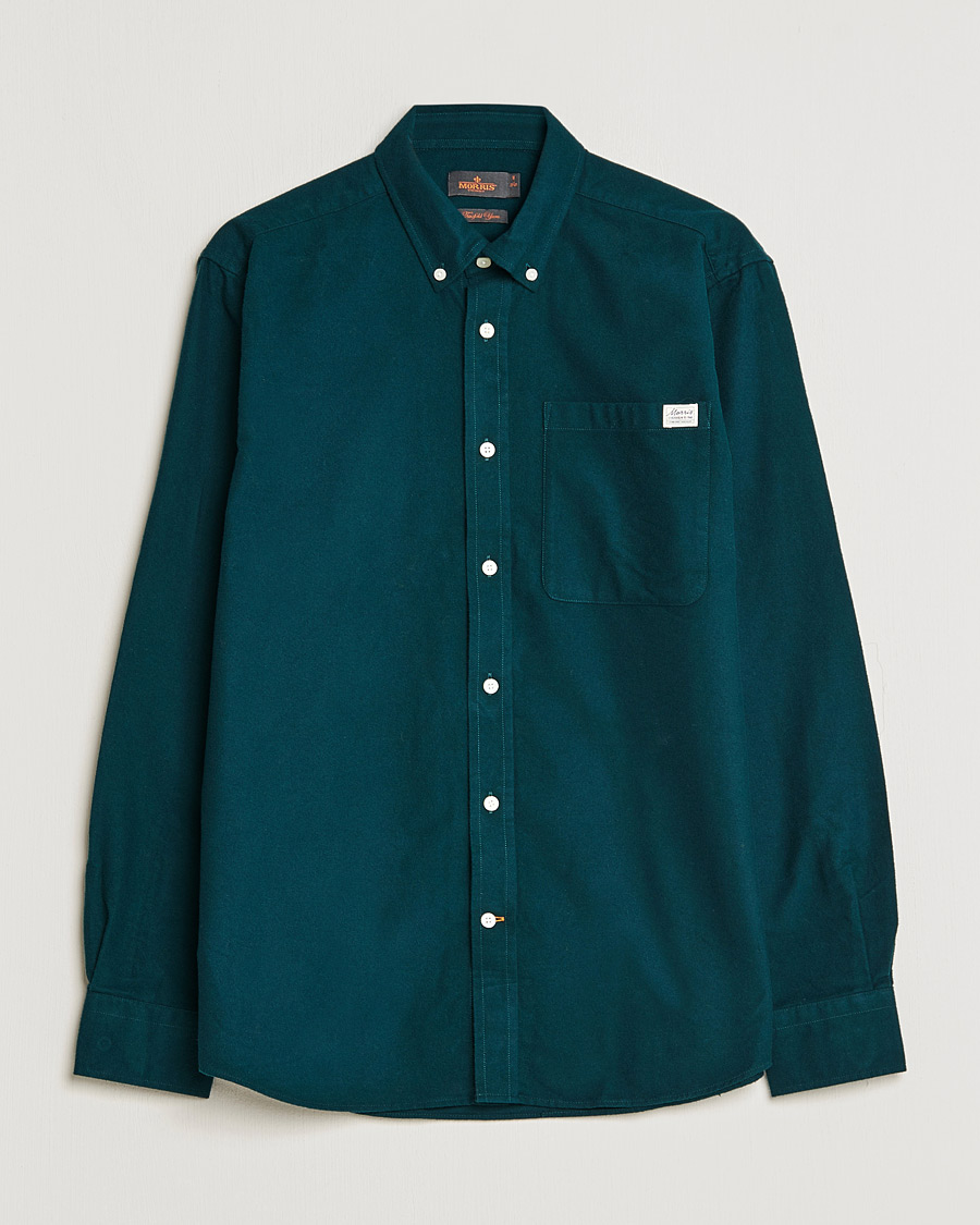 Hombres | Camisas | Morris | Original Brushed Oxford Shirt Green