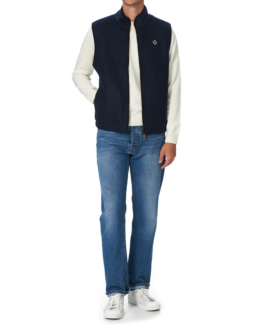 Hombres | Chalecos | Morris | Whitfield Pile Vest Navy