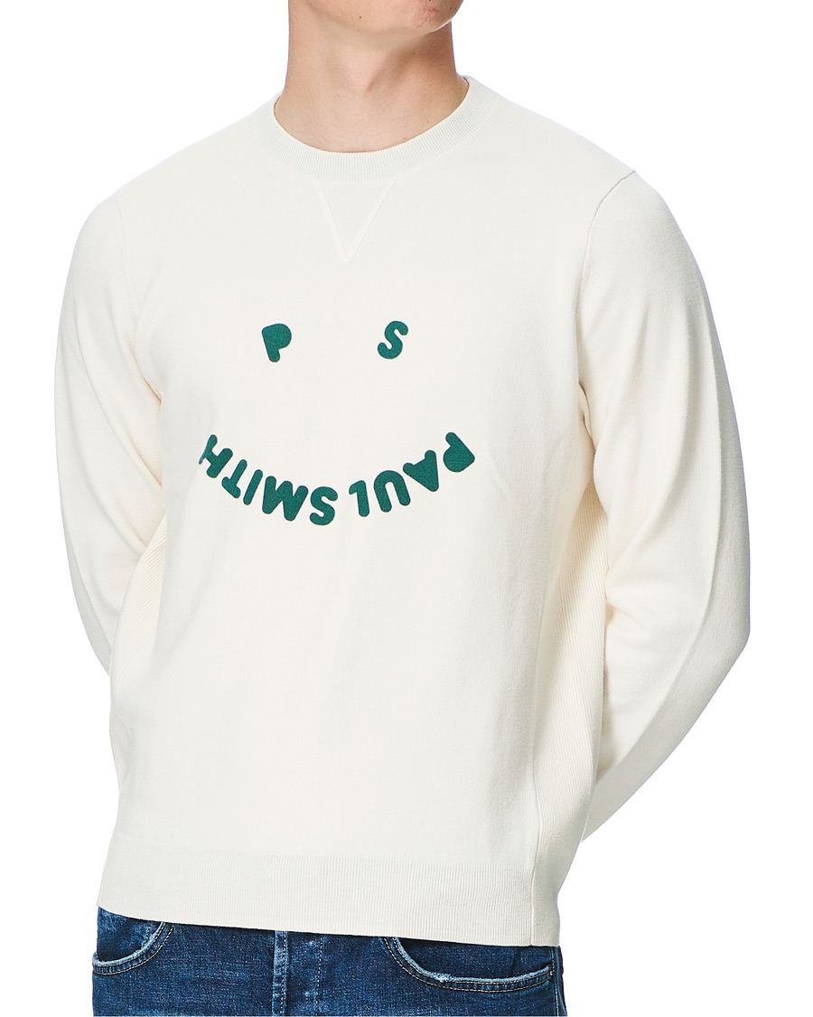 Hombres | Jerséis y prendas de punto | PS Paul Smith | Cotton Wool Pullover Offwhite