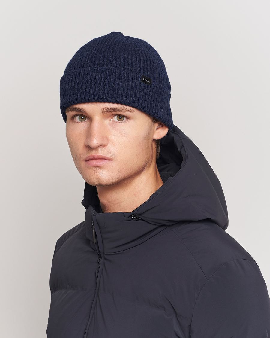 Hombres | Paul Smith Cashmere Beanie Blue | Paul Smith | Cashmere Beanie Blue