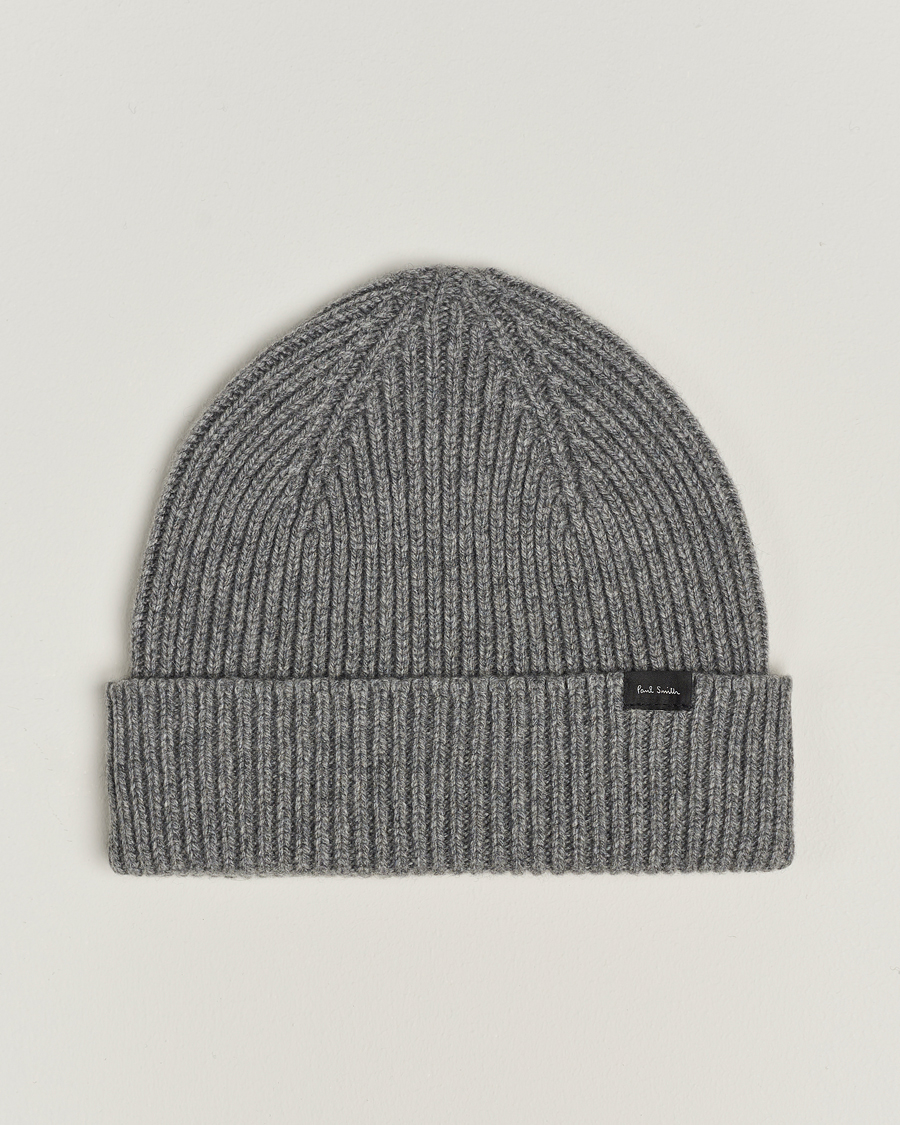 Hombres | Paul Smith Cashmere Beanie Grey | Paul Smith | Cashmere Beanie Grey