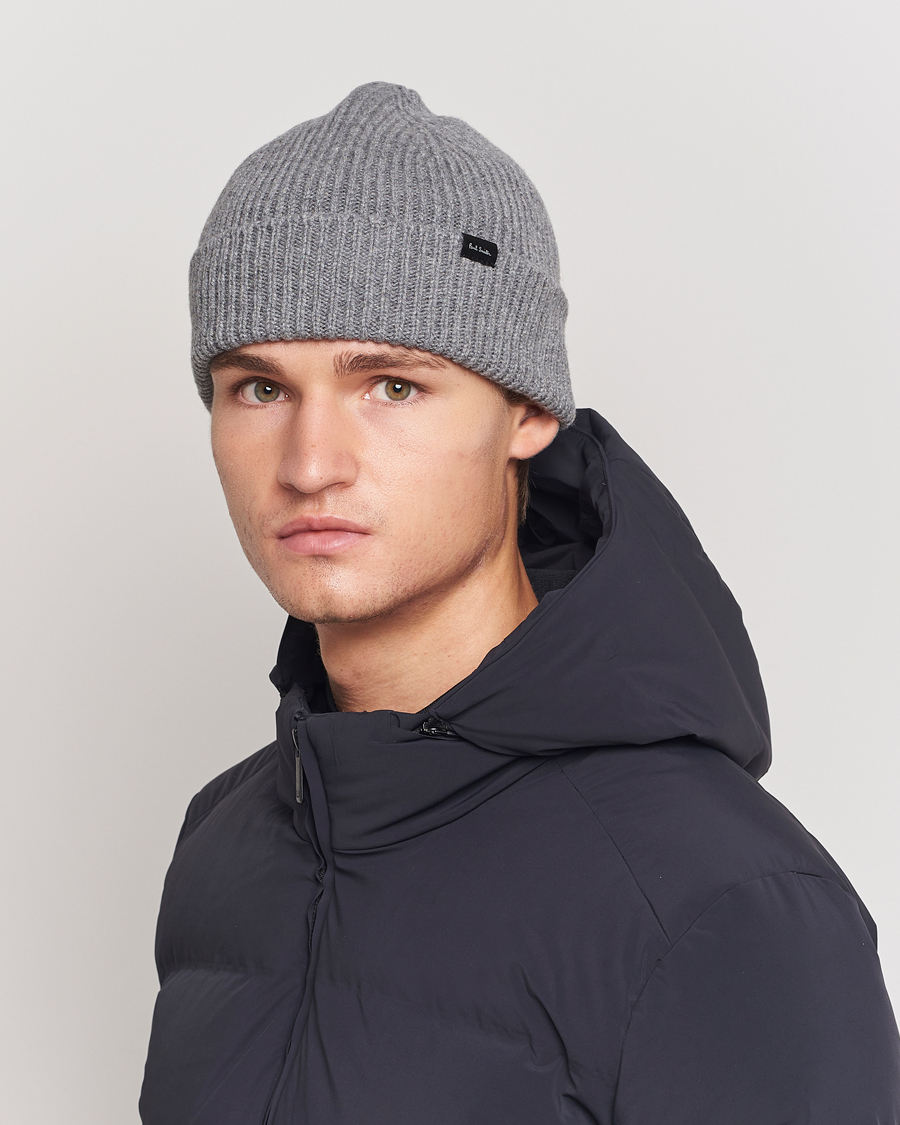 Hombres | Paul Smith Cashmere Beanie Grey | Paul Smith | Cashmere Beanie Grey