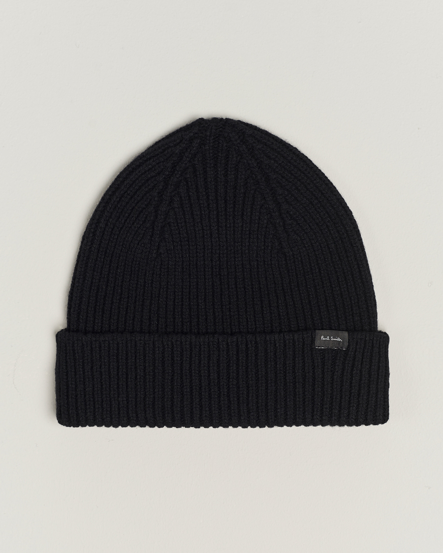 Hombres | Paul Smith Cashmere Beanie Black | Paul Smith | Cashmere Beanie Black