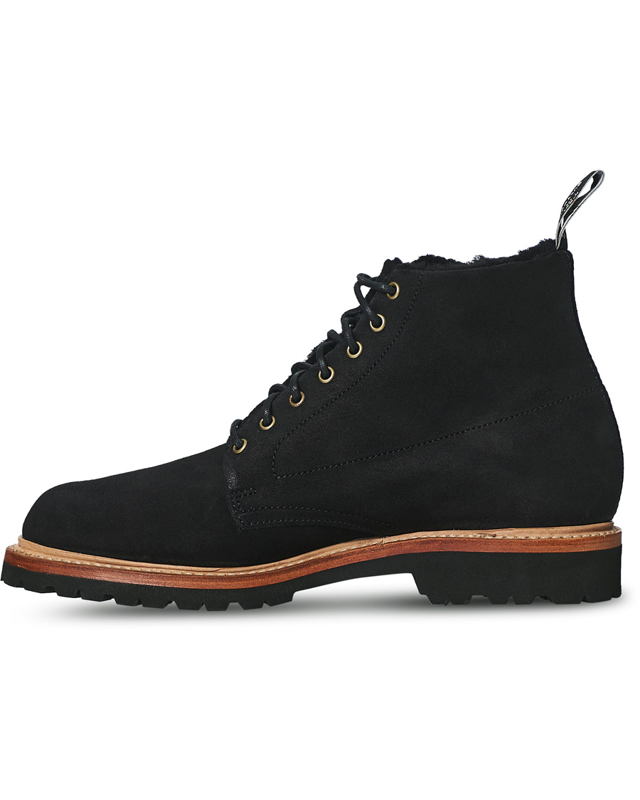 Hombres | R.M.Williams Urban Rickaby Shearling Boot Nero Suede | R.M.Williams | Urban Rickaby Shearling Boot Nero Suede