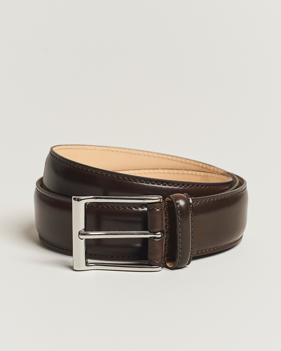 Hombres | Cinturones | Crockett & Jones | Belt 3.2 cm Dark Brown Cordovan