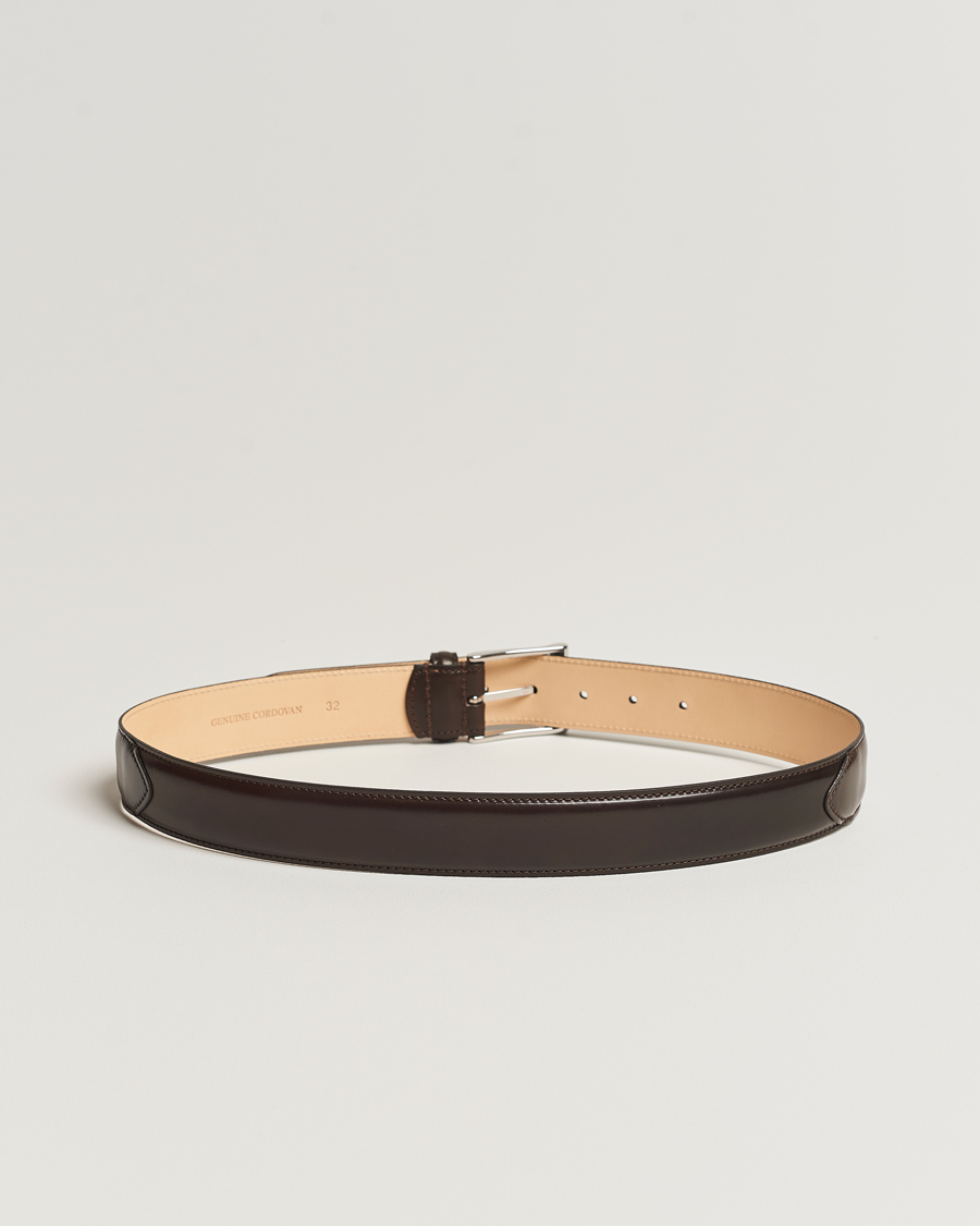 Hombres | Cinturones | Crockett & Jones | Belt 3.2 cm Dark Brown Cordovan