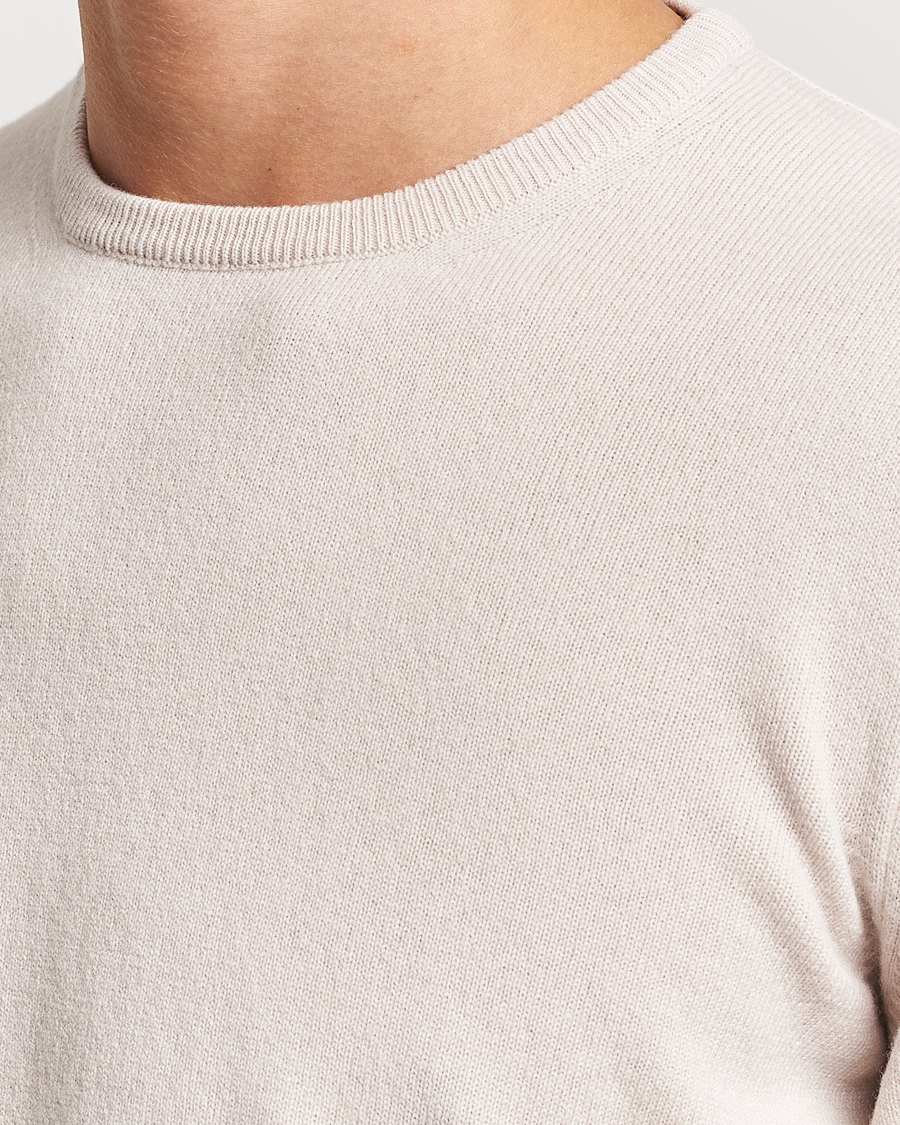 Hombres | Jerséis y prendas de punto | Gran Sasso | Wool/Cashmere Crew Neck Cream