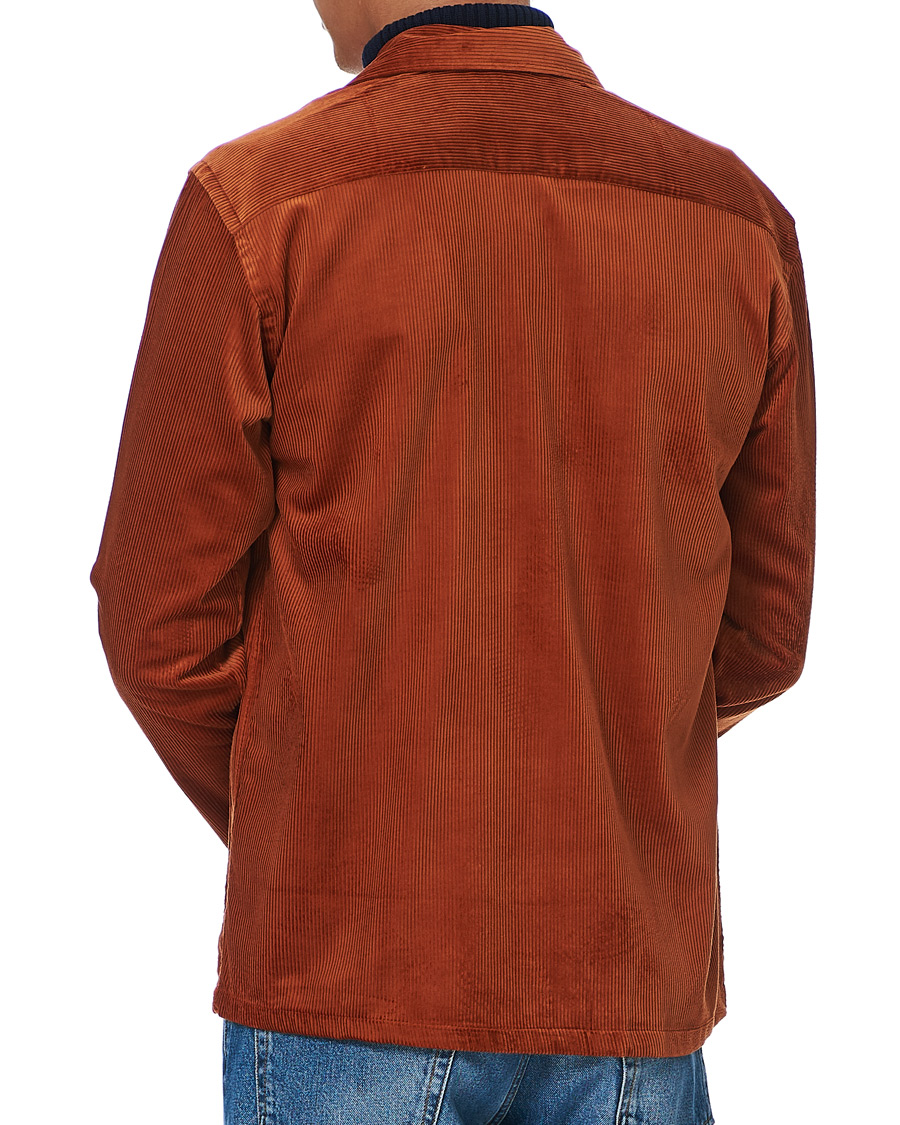 Hombres | Camisas | Eton | Cotton Corduroy Overshirt Orange