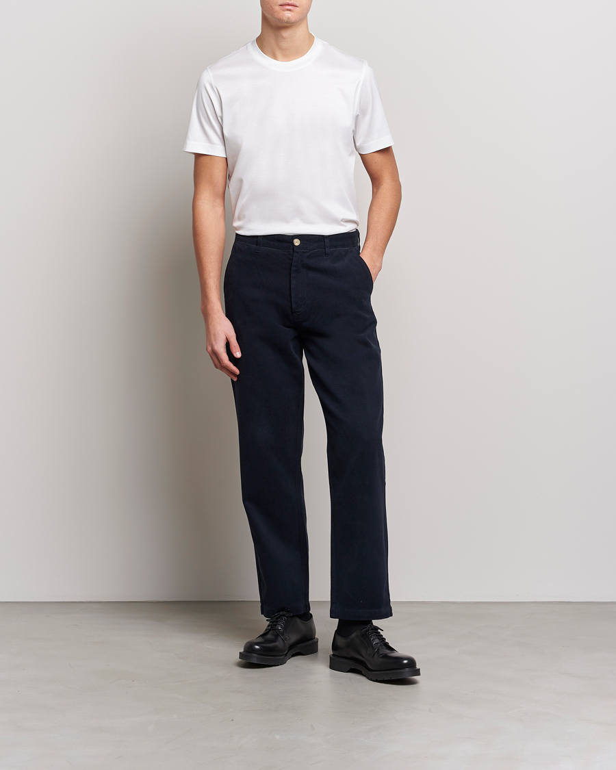 Hombres | Camisetas | Eton | Filo Di Scozia Cotton T-Shirt White
