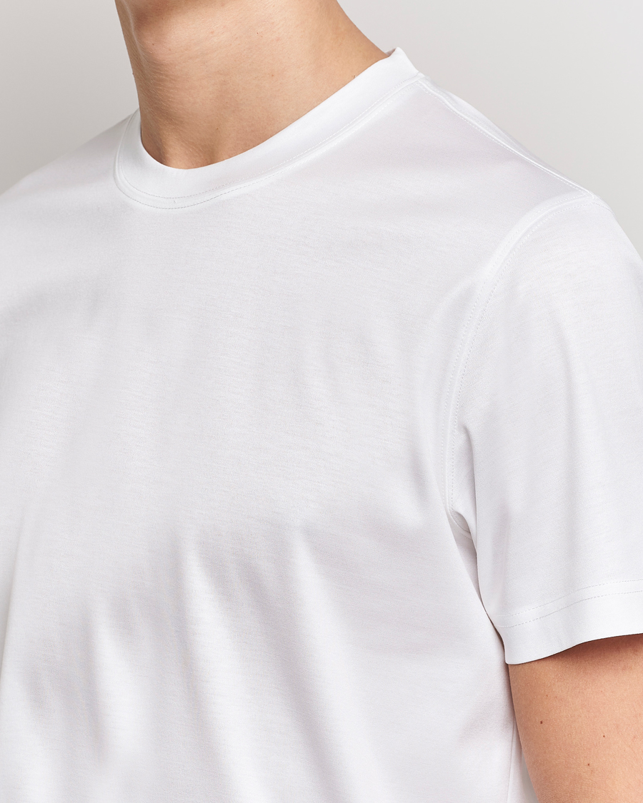 Hombres | Camisetas | Eton | Filo Di Scozia Cotton T-Shirt White