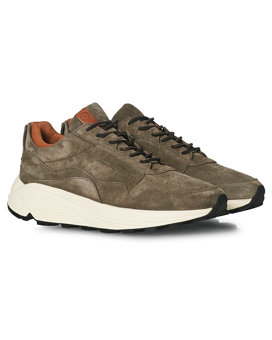Hombres | Buttero Vinci Suede Running Sneaker Taupe | Buttero | Vinci Suede Running Sneaker Taupe