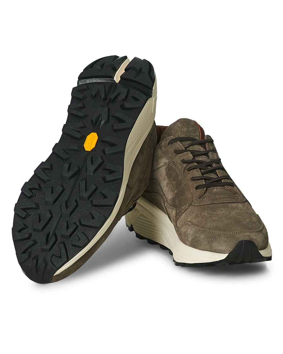 Hombres | Buttero Vinci Suede Running Sneaker Taupe | Buttero | Vinci Suede Running Sneaker Taupe